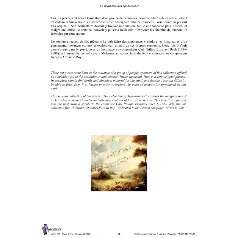 Le belvédère des apparences