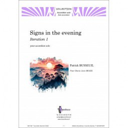 Signs in the evening - Iteration 1