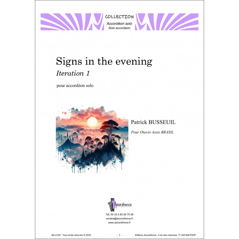 Signs in the evening - Iteration 1