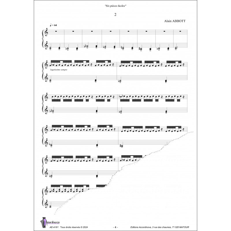 Six pièces faciles