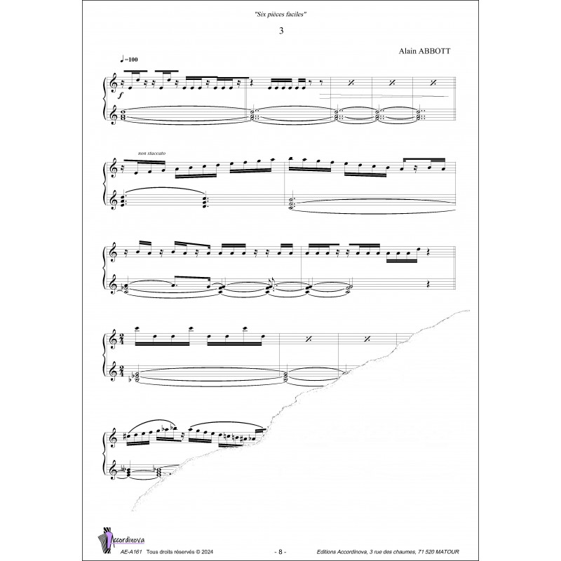 Six pièces faciles