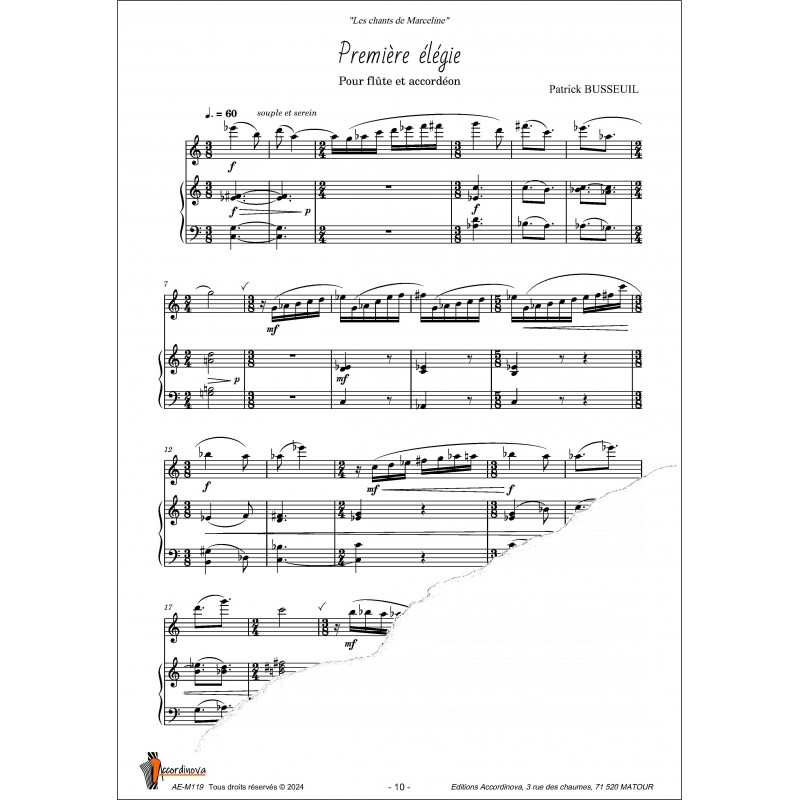 Les chants de Marceline