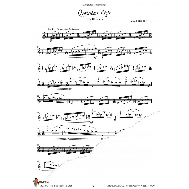Les chants de Marceline