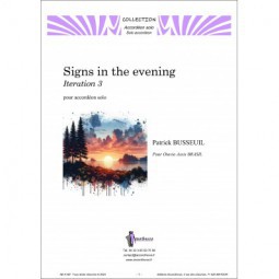 Signs in the evening - Iteration 3