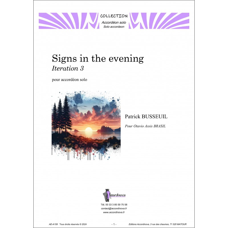 Signs in the evening - Iteration 3